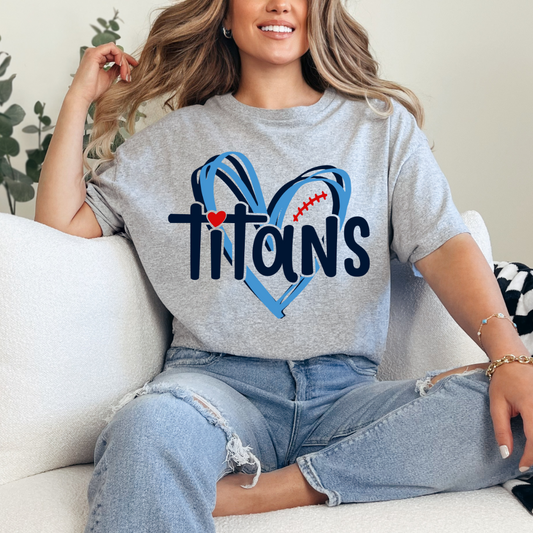 Tennessee Titans Heart T-shirt
