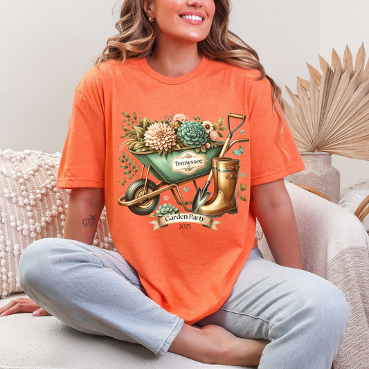Garden Party Orange T-shirt