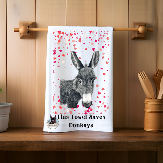 This Towel Saves Donkeys Kitchen Towel