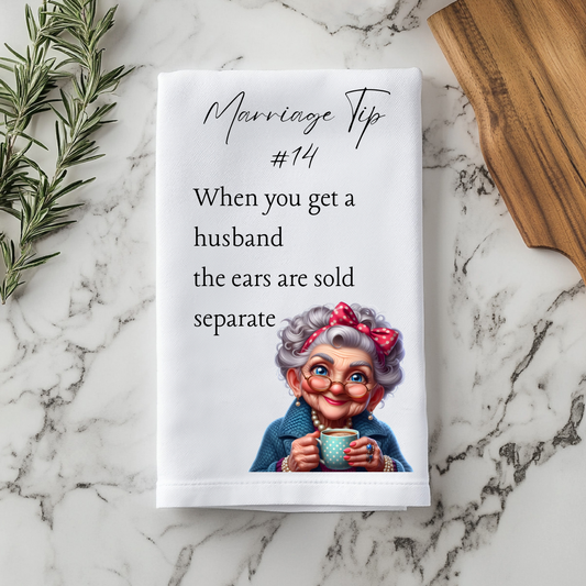 Marriage Tip #14 Kitchen Towel