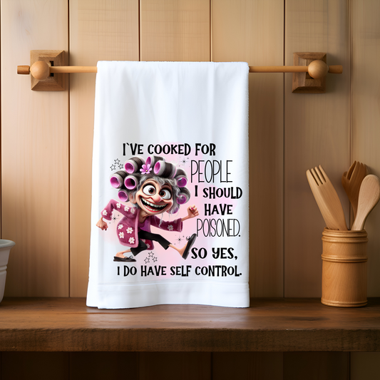 Self Control Kitchen Towel