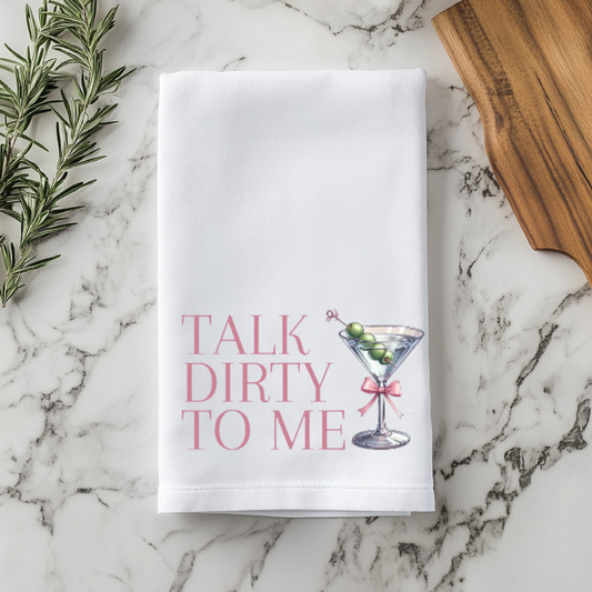 Talk Dirty to Me Kitchen Towel