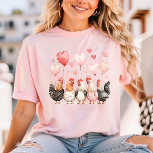 Chicken Valentine's Day Shirt